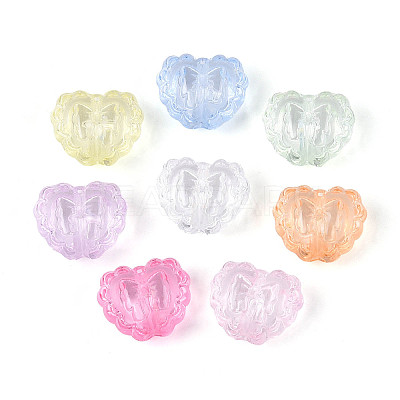 Transparent Acrylic Beads TACR-T029-27M-1