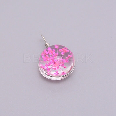 Transparent Glass Pendants GLAA-TAC0003-06A-1
