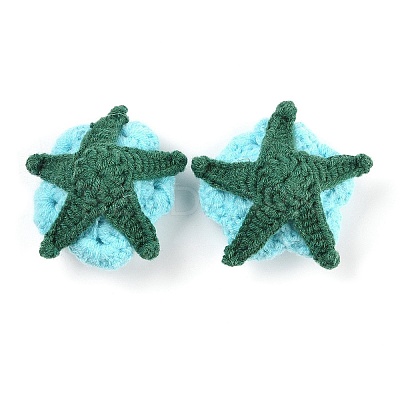 Cotton Knitting Artificial Flower DIY-P082-01D-1