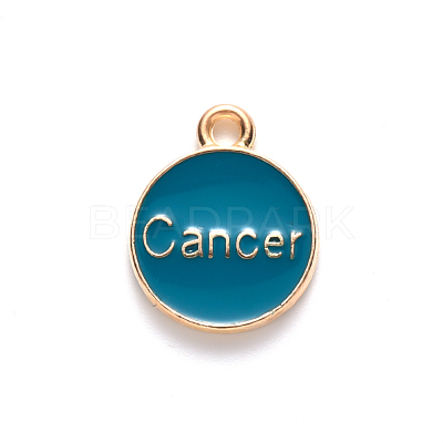 Alloy Enamel Pendants X-ENAM-S124-01B-05D-1