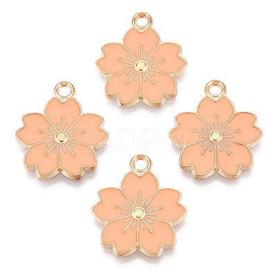 Alloy Enamel Pendants ENAM-S121-115K-1