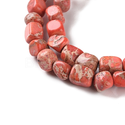 Dyed Natural Imperial Jasper Beads Strands G-U011-A02-01-1