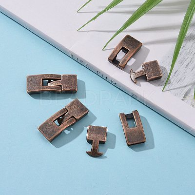 Tibetan Style Snap Lock Clasps RLF11313Y-NF-1