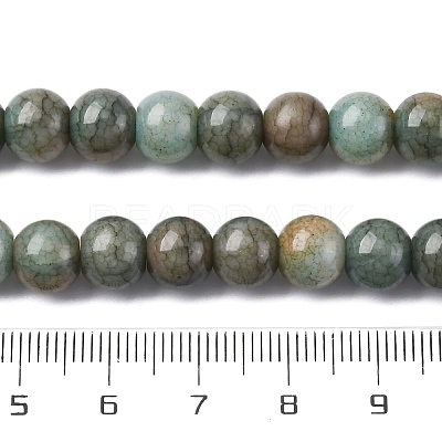 Ombre Effect Dyed Glass Beads Strands X-GLAA-T031-01O-13-1