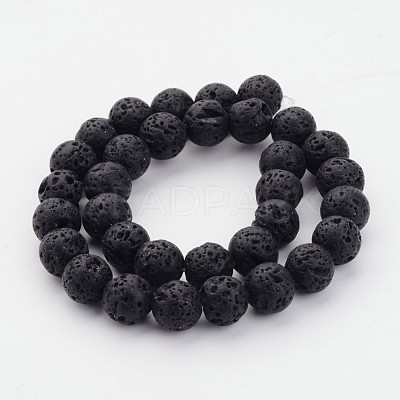 Natural Lava Rock Beads Strands G434-11-1