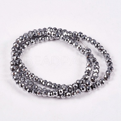 Electroplate Non-magnetic Synthetic Hematite Beads Strands G-J160-C-01-1