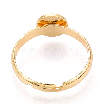 Brass Cuff Ring Findings KK-N274-18G-1