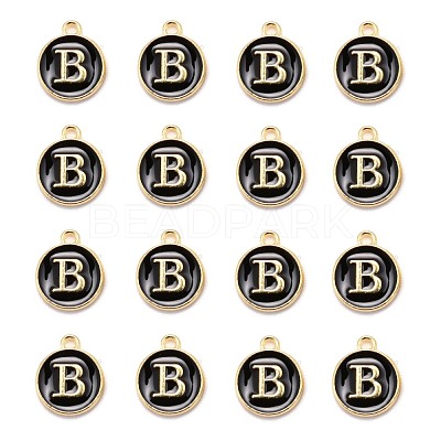 Golden Plated Alloy Charms X-ENAM-S118-02B-1