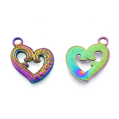 Ion Plating(IP) 201 Stainless Steel Pendants STAS-N098-222M-1