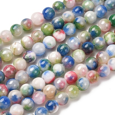 Natural Persian Jade Beads Strands G-D434-6mm-02-01-1