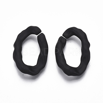 Spray Painted CCB Plastic Linking Rings CCB-R104-07-01-1