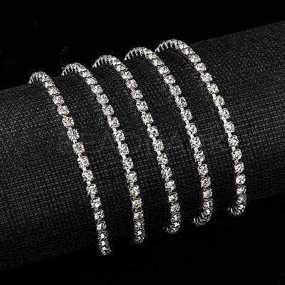 Brass Rhinestone Strass Chains CHC-T001-SS12-01S-1