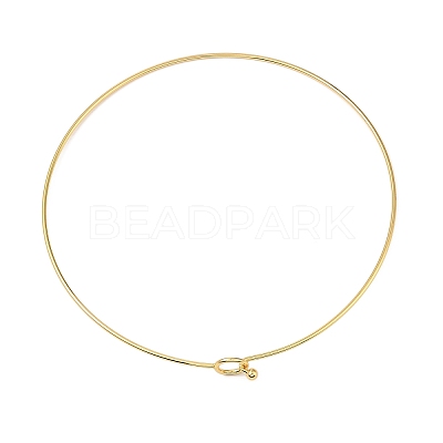 Rack Plating Brass Choker Necklaces NJEW-Q348-03G-1
