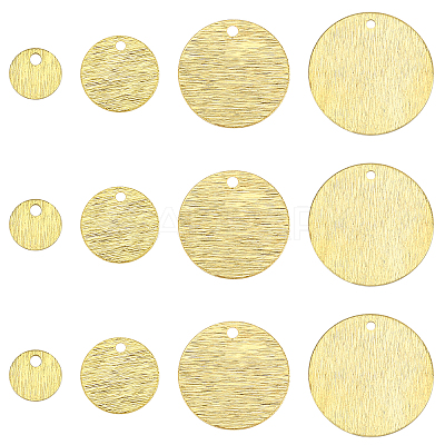 76Pcs 4 Sizes Brass Charms KK-BC0002-67-1