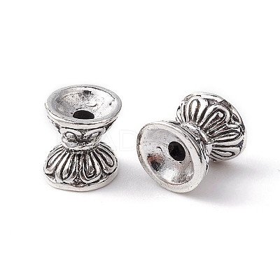 Tibetan Style Alloy Bead Cones TIBEB-YW0001-08-1