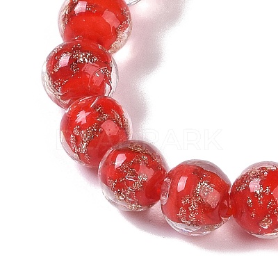 Handmade Gold Sand Lampwork Beads LAMP-Z009-01B-1