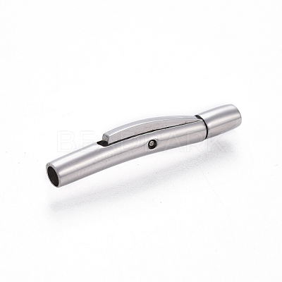 Tarnish Resistant 304 Stainless Steel Bayonet Clasps STAS-E473-01B-P-1