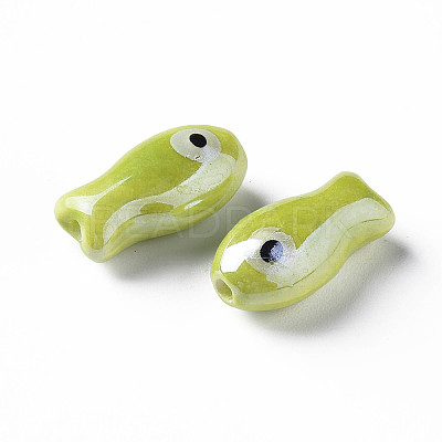 Handmade Porcelain Beads X-PORC-T007-06B-1
