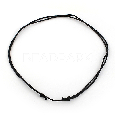 Waxed Cotton Cord Necklace Making NJEW-R186-03-1
