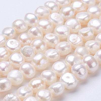 Natural Cultured Freshwater Pearl Beads Strands PEAR-P002-28-1