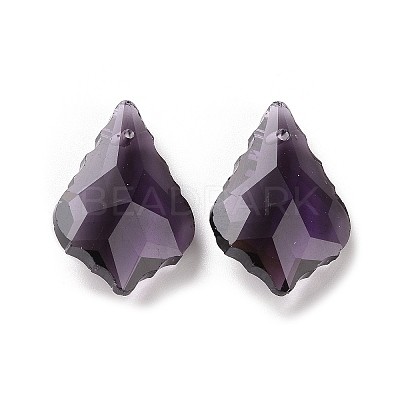 Faceted Glass Pendants GLAA-F068-C24-1