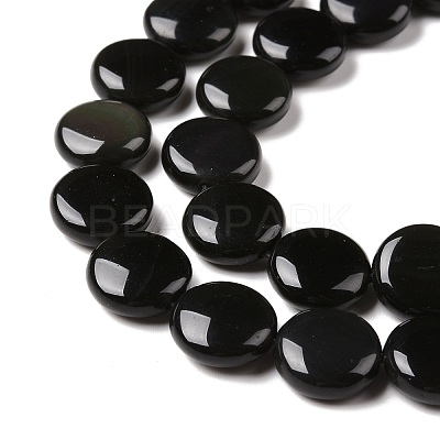 Natural Obsidian Beads Strands G-C238-21B-1