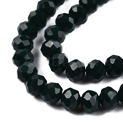 Opaque Solid Color Glass Beads Strands EGLA-A034-P2mm-D12-1