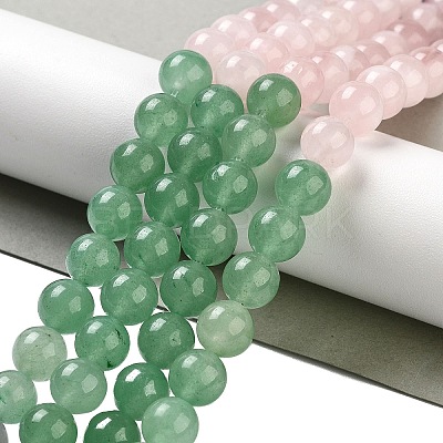 Natural Flower Amazonite & Amethyst & Flower Amazonite & Green Aventurine & Blue Aventurine Beads Strands G-B095-A01-01-1