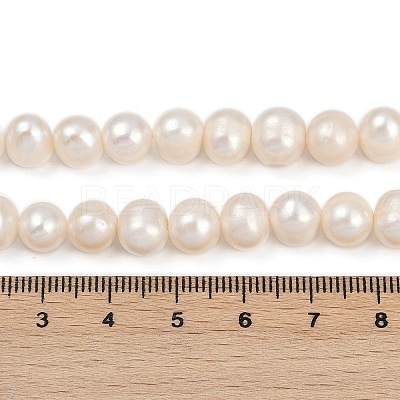 Natural Cultured Freshwater Pearl Beads Strands PEAR-I007-07J-03A-1