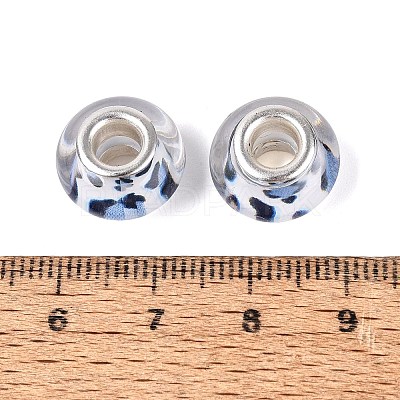 Opaque Resin European Beads RESI-N044-03S-04-1