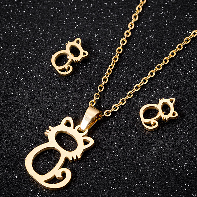 201 Stainless Steel Jewelry Set FS-WG80F87-01-1
