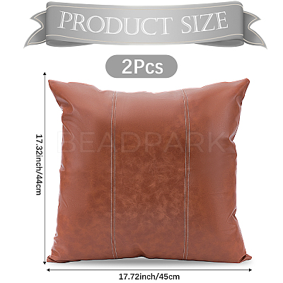 Square Imitation Leather Pillow Case AJEW-WH20006-406B-1