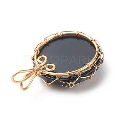 Resin Imitation Shell Pendants PALLOY-JF01851-1