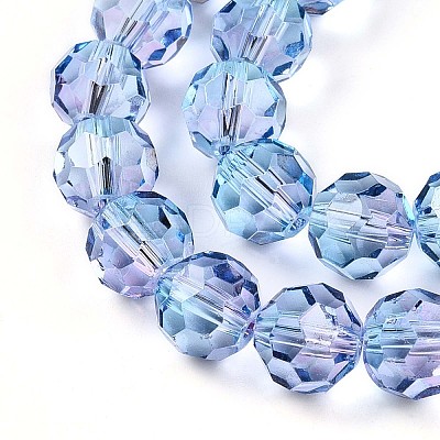 Baking Paint Transparent Glass Beads X1-DGLA-A035-T10mm-A06-1