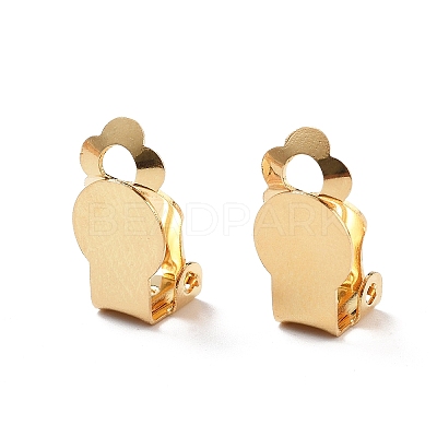 304 Stainless Steel Clip-on Earring Findings X-STAS-T045-33A-G-1