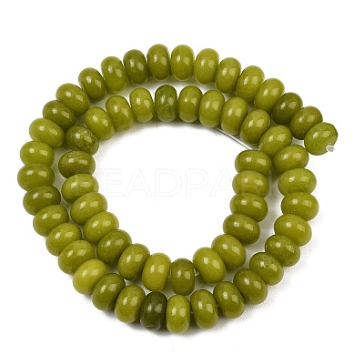 Dyed Natural White Jade Beads Strands G-G107-A47-01-1