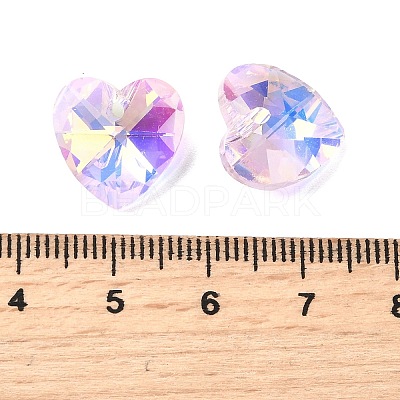 Faceted Glass Charms RGLA-L026-B17-1