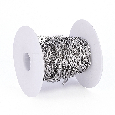 Tarnish Resistant 304 Stainless Steel Link Chains CHS-G014-07P-1