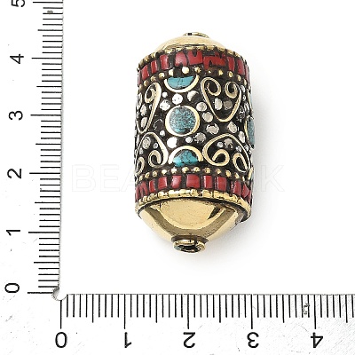 Handmade Tibetan Style Beads KK-Z157-05AG-02-1