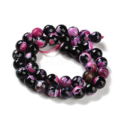 Natural Fire Crackle Agate Beads Strands G-M437-A01-01G-1