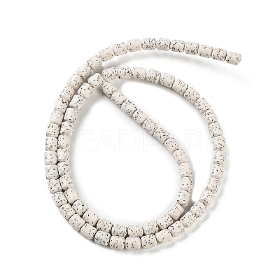 Imitation Bodhi Glazed Porcelain Beads Strands PORC-H011-01-1