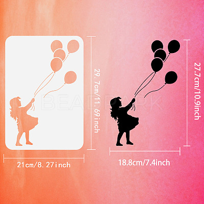 Plastic Drawing Painting Stencils Templates DIY-WH0396-193-1