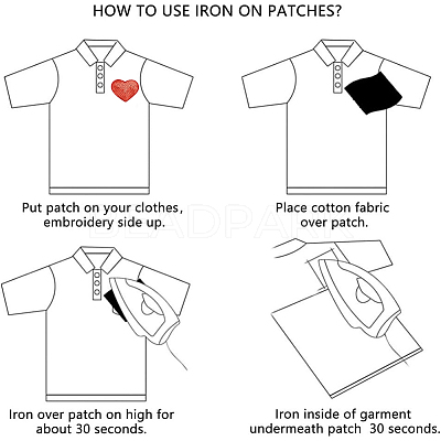 20Pcs Computerized Embroidery Cloth Iron on/Sew on Patches PATC-CY0001-26A-1