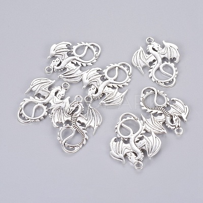 Tibetan Style Alloy Pendants X-TIBE-Q050-64AS-LF-1