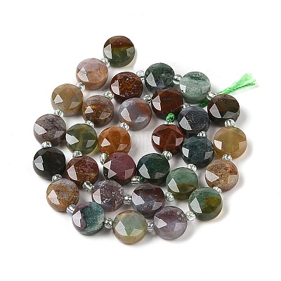 Natural Indian Agate Bead Strands G-C116-A09-01-1