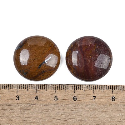 Natural Tiger Iron Cabochons G-H1596-FR-25mm-04-1
