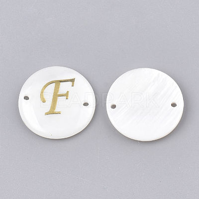 Freshwater Shell Links connectors SHEL-S274-22F-G-1