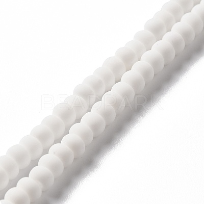 Handmade Frosted Porcelain Beads PORC-E017-01P-1