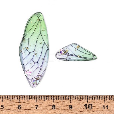 Epoxy Resin Butterfly Wing Pendants RESI-T057-89D-1