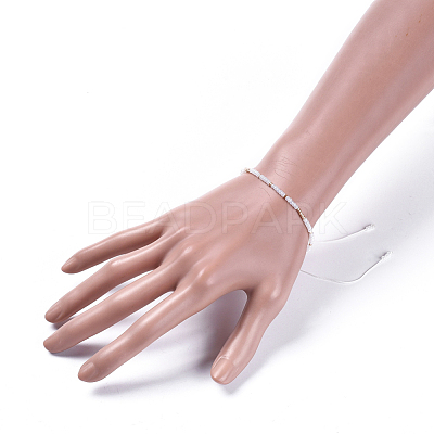 Adjustable Nylon Thread Braided Beads Bracelets BJEW-JB04374-1